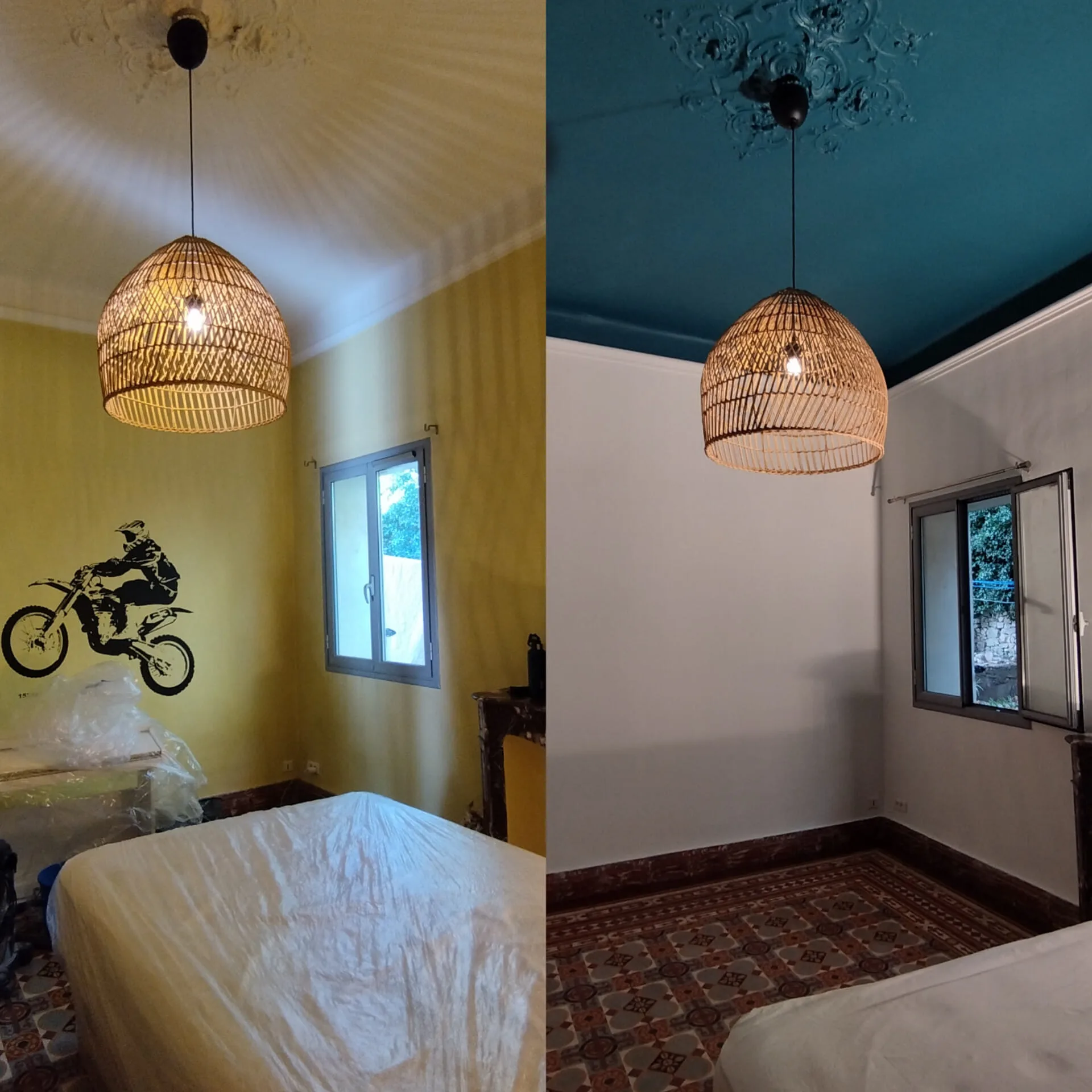 Chambre, plafond pétrole — Bricol' Girl