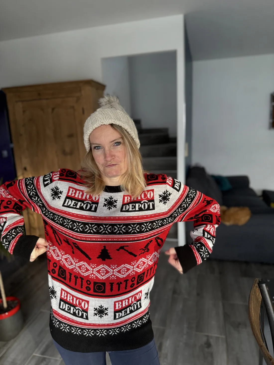 Céline en pull Brico Dépôt